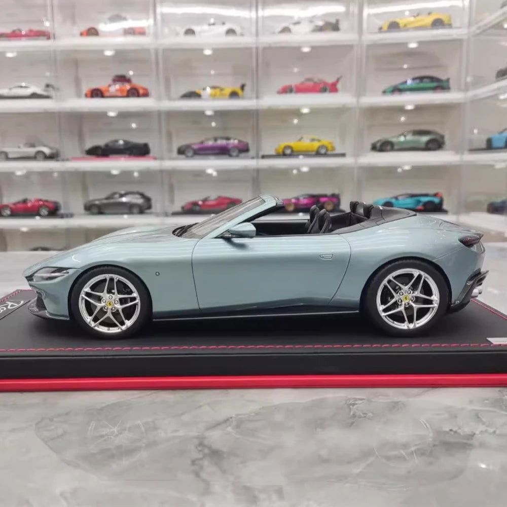 [MR Collection] 1:18 Ferrari 2023 Roma Spider Light Blue Model Car Resin