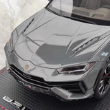 [MR Collection] 1:18 Lamborghini 2018 URUS S grigio modellino di auto resina