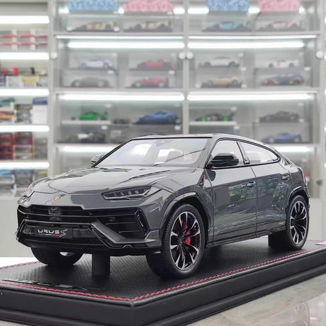 [MR Collection] 1:18 Lamborghini 2018 URUS S Gray Model Car Resin