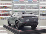 [MR Collection] 1:18 Lamborghini 2018 URUS S grigio modellino di auto resina