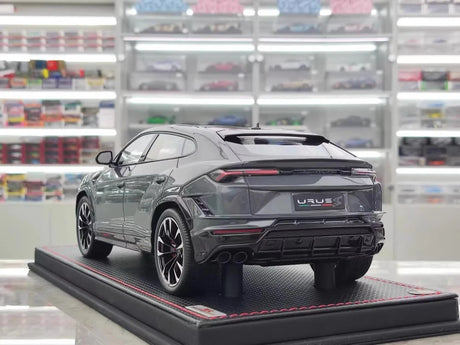 [MR Collection] 1:18 Lamborghini 2018 URUS S Gray Model Car Resin