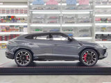 [MR Collection] 1:18 Lamborghini 2018 URUS S grigio modellino di auto resina