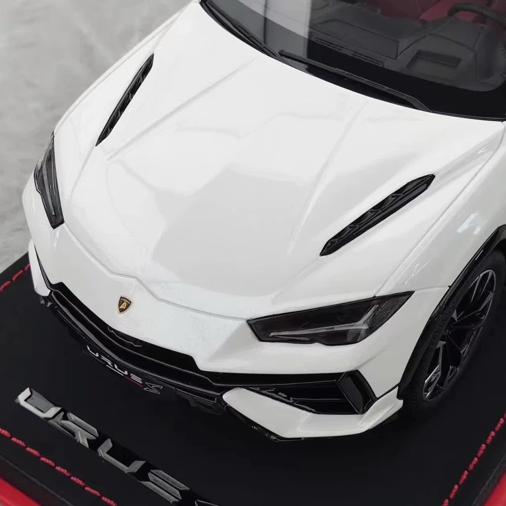 [MR Collection] 1:18 Lamborghini 2018 URUS S White Model Car Resin