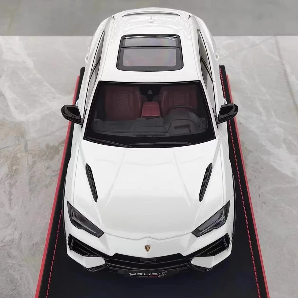 [MR Collection] 1:18 Lamborghini 2018 URUS S White Model Car Resin
