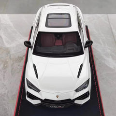 [MR Collection] 1:18 Lamborghini 2018 URUS S White Model Car Resin