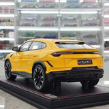 [MR Collection] 1:18 Lamborghini 2018 URUS S Yellow Model Car Resin