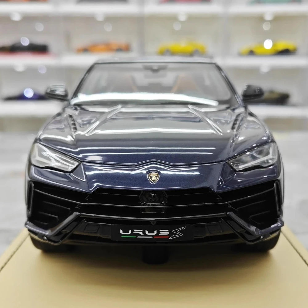 [MR Collection] 1:18 Lamborghini 2018 URUS S Deep Blue Model Car Resin