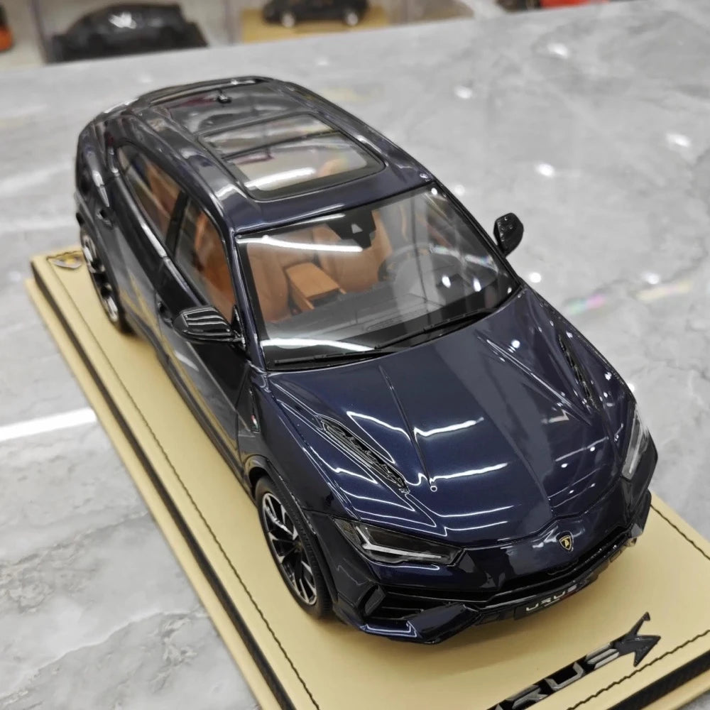 [MR Collection] 1:18 Lamborghini 2018 URUS S Deep Blue Model Car Resin