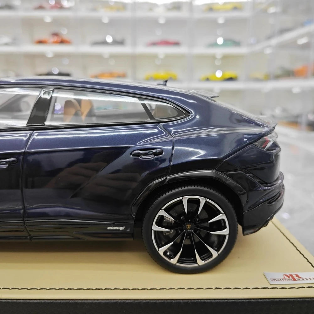[MR Collection] 1:18 Lamborghini 2018 URUS S Deep Blue Model Car Resin