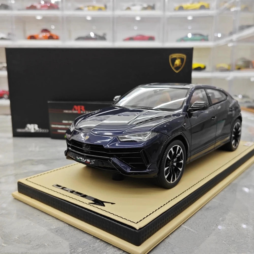 [MR Collection] 1:18 Lamborghini 2018 URUS S Deep Blue Model Car Resin
