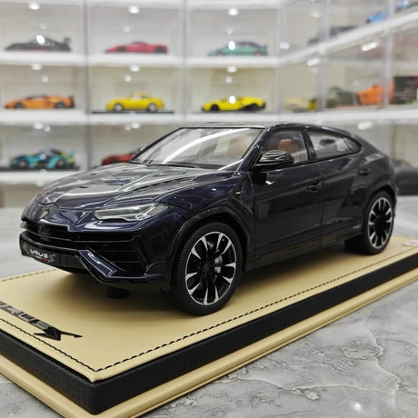 [MR Collection] 1:18 Lamborghini 2018 URUS S Deep Blue Model Car Resin