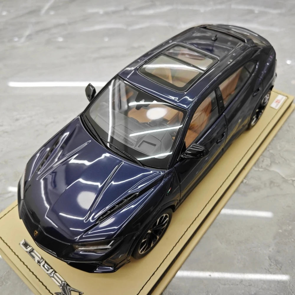 [MR Collection] 1:18 Lamborghini 2018 URUS S Deep sininen pienoismalli Hartsi