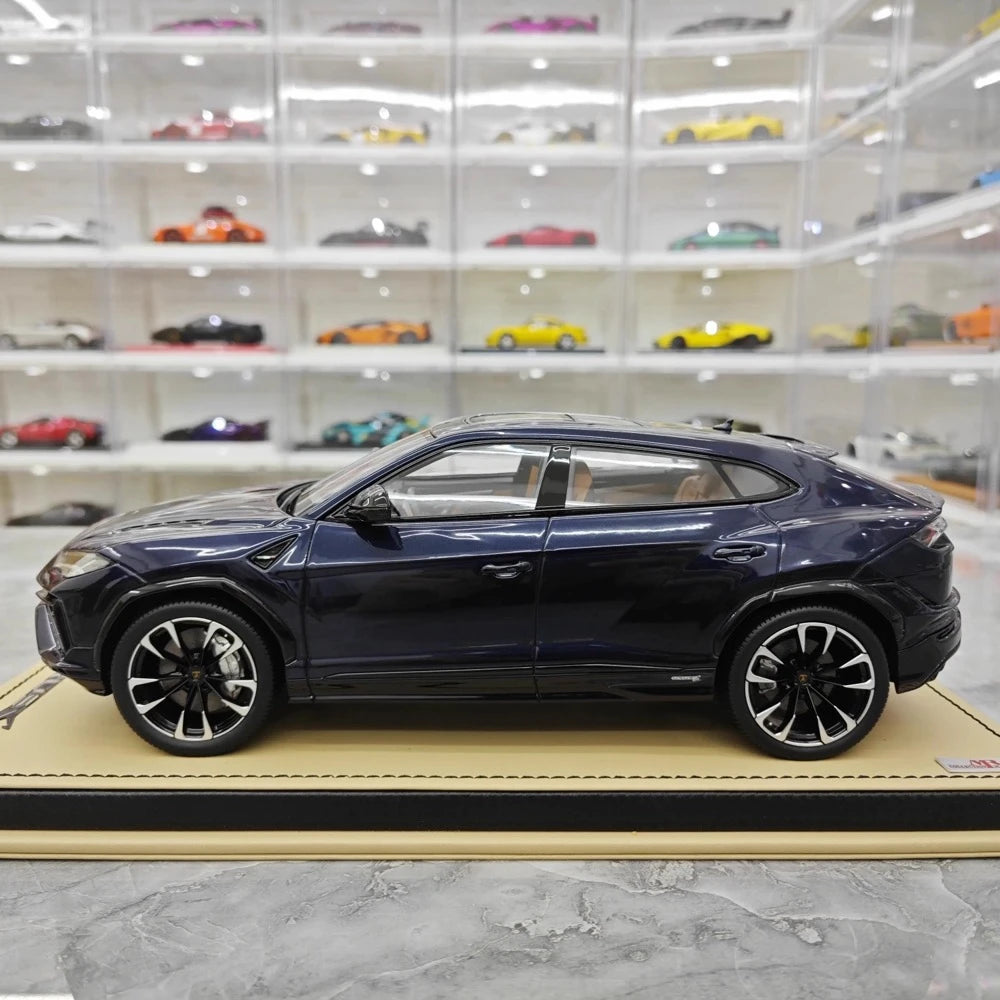 [MR Collection] 1:18 Lamborghini 2018 URUS S Deep Blue Model Car Resin