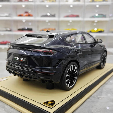 [MR Collection] 1:18 Lamborghini 2018 URUS S Deep Blue Model Car Resin