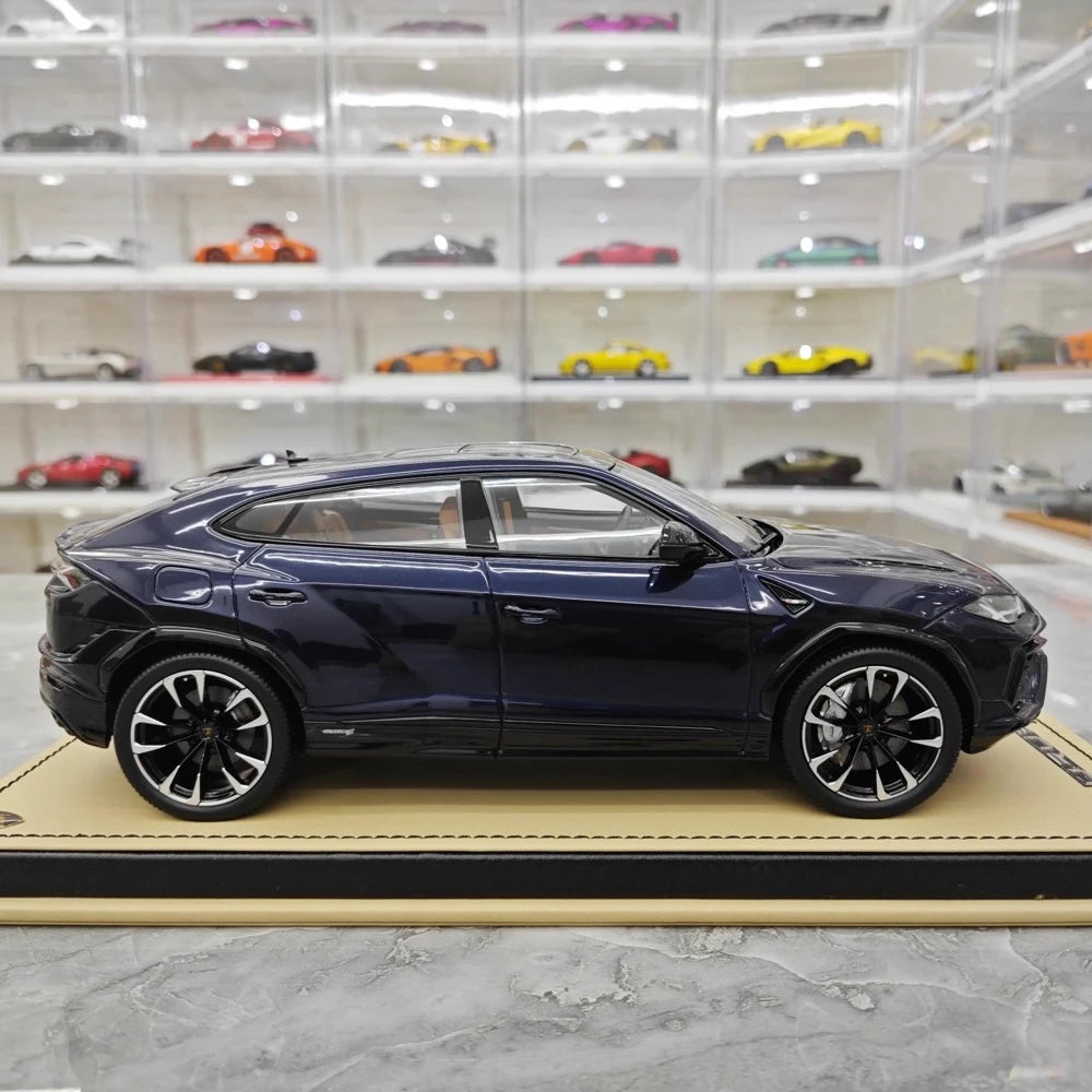 [MR Collection] 1:18 Lamborghini 2018 URUS S Deep Blue Model Car Resin