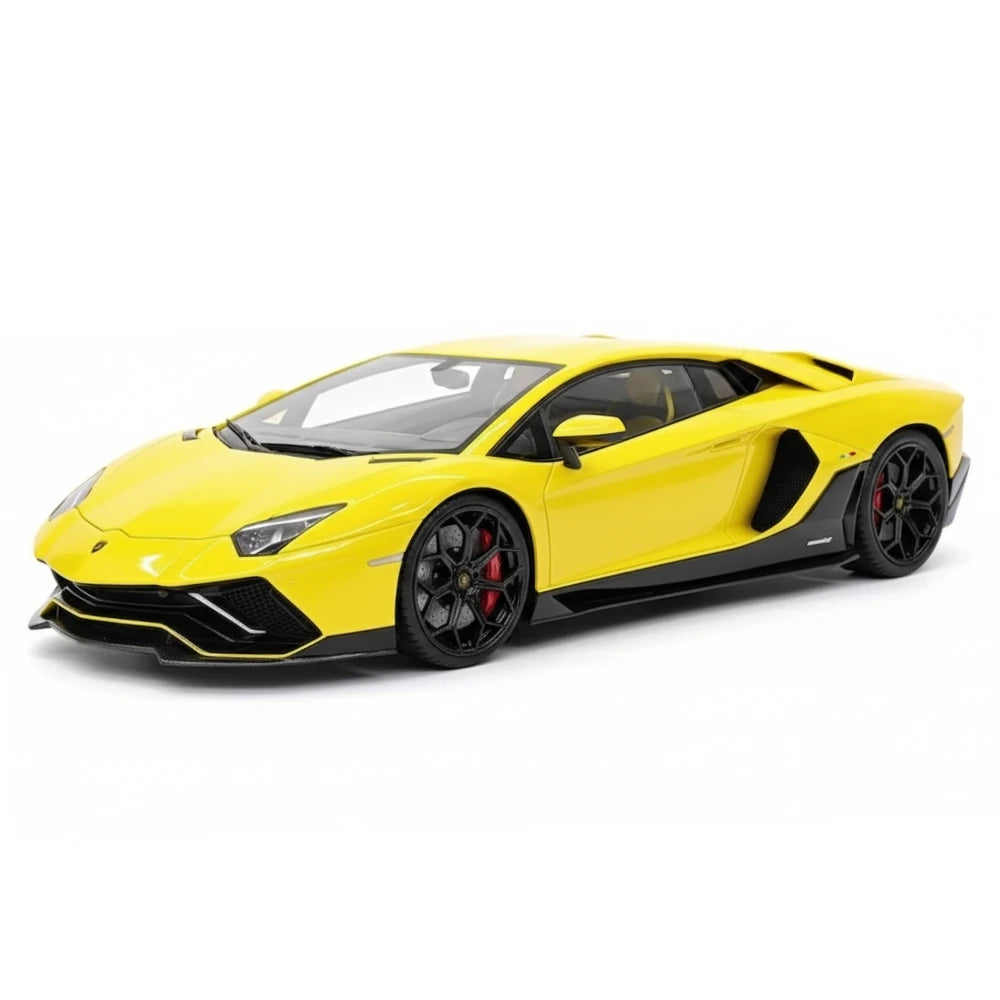 [MR Collection] 1:18 Lamborghini 2021 Aventador LP 780-4 Ultimae Yellow Model Car Resin
