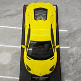 [MR Collection] 1:18 Lamborghini 2021 Aventador LP 780-4 Ultimae Yellow Model Car Resin