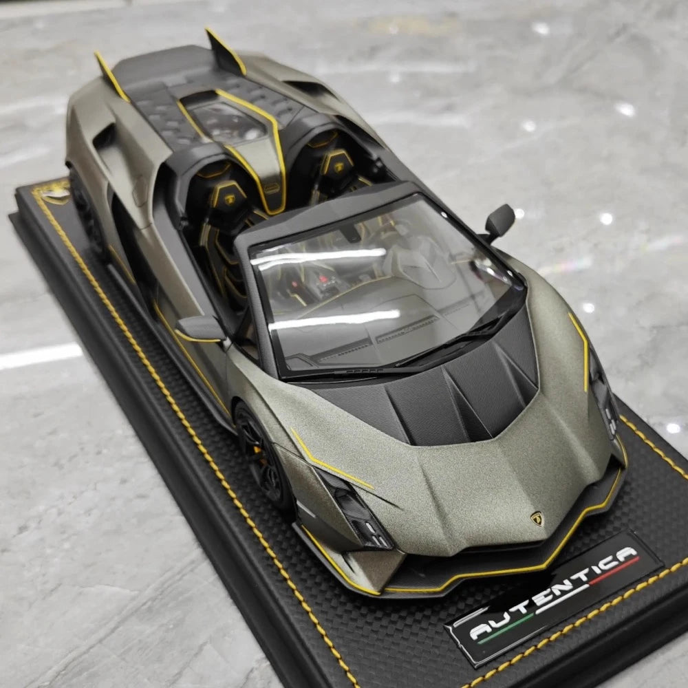 [MR Collection] 1:18 Lamborghini 2023 Autentica Roadster Green Model Car Resin