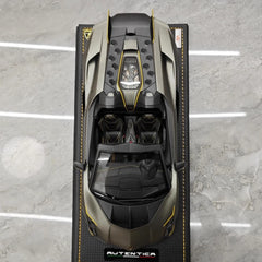 [MR Collection] 1:18 Lamborghini 2023 Autentica Roadster Green Model Car Resin