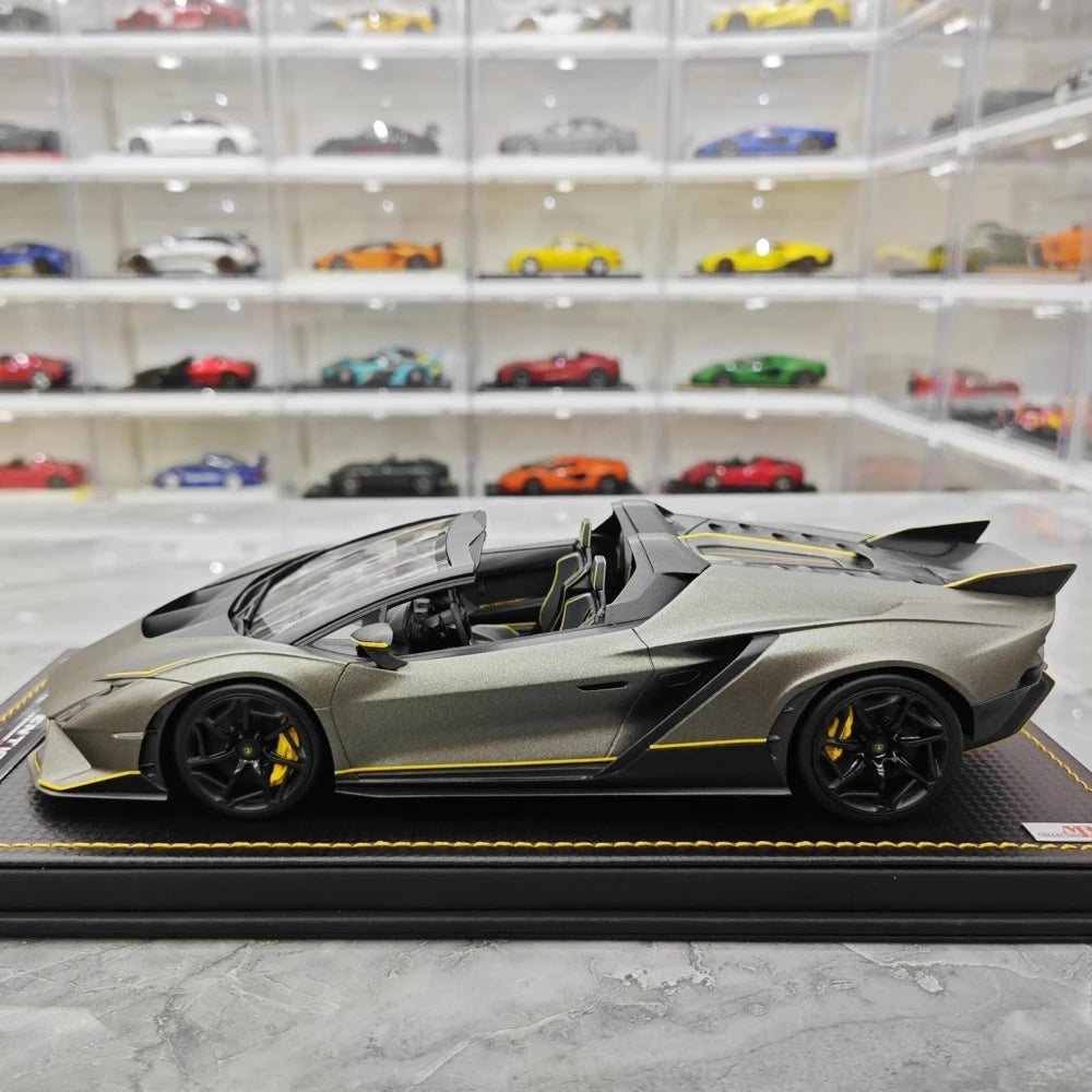 [MR Collection] 1:18 Lamborghini 2023 Autentica Roadster Green Model Car Resin