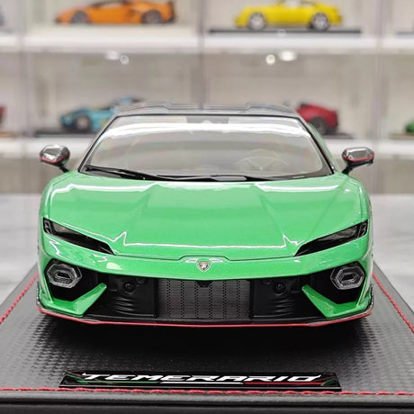 [MR Collection] 1:18 Lamborghini 2025 Temerario Green Model Car Resin