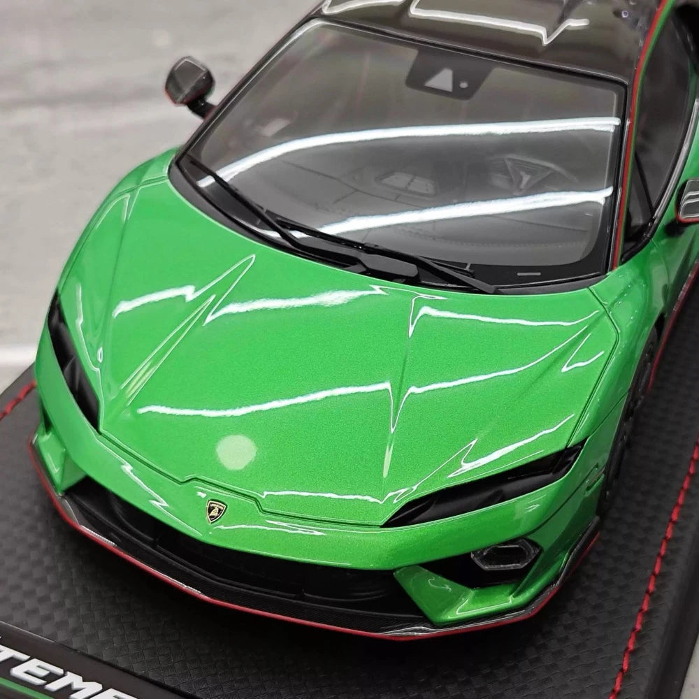 [MR Collection] 1:18 Lamborghini 2025 Temerario Green Model Car Resin