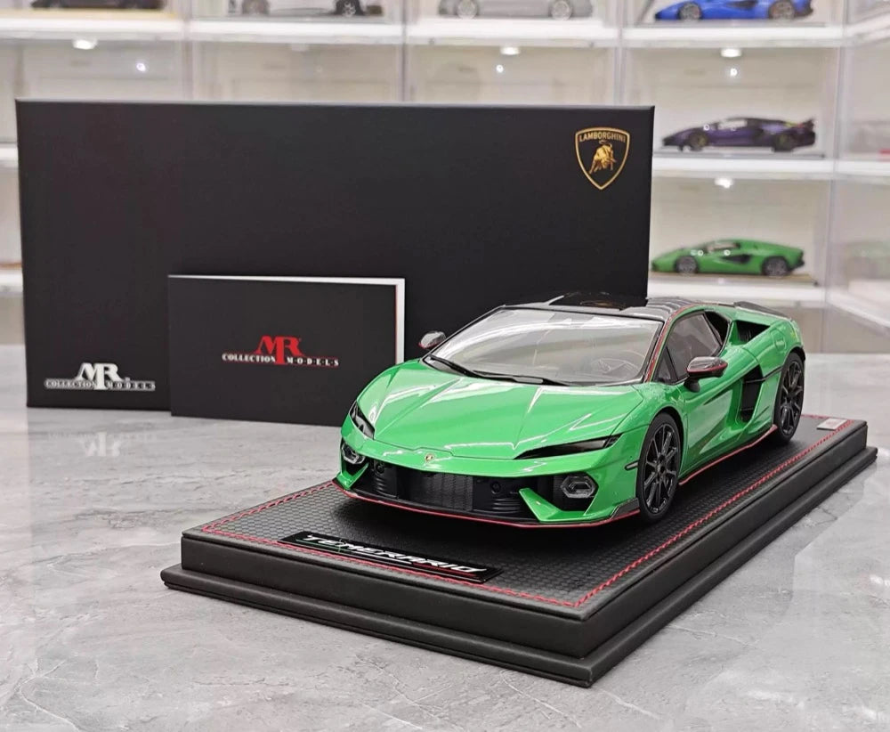 [MR Collection] 1:18 Lamborghini 2025 Temerario Green Model Car Resin