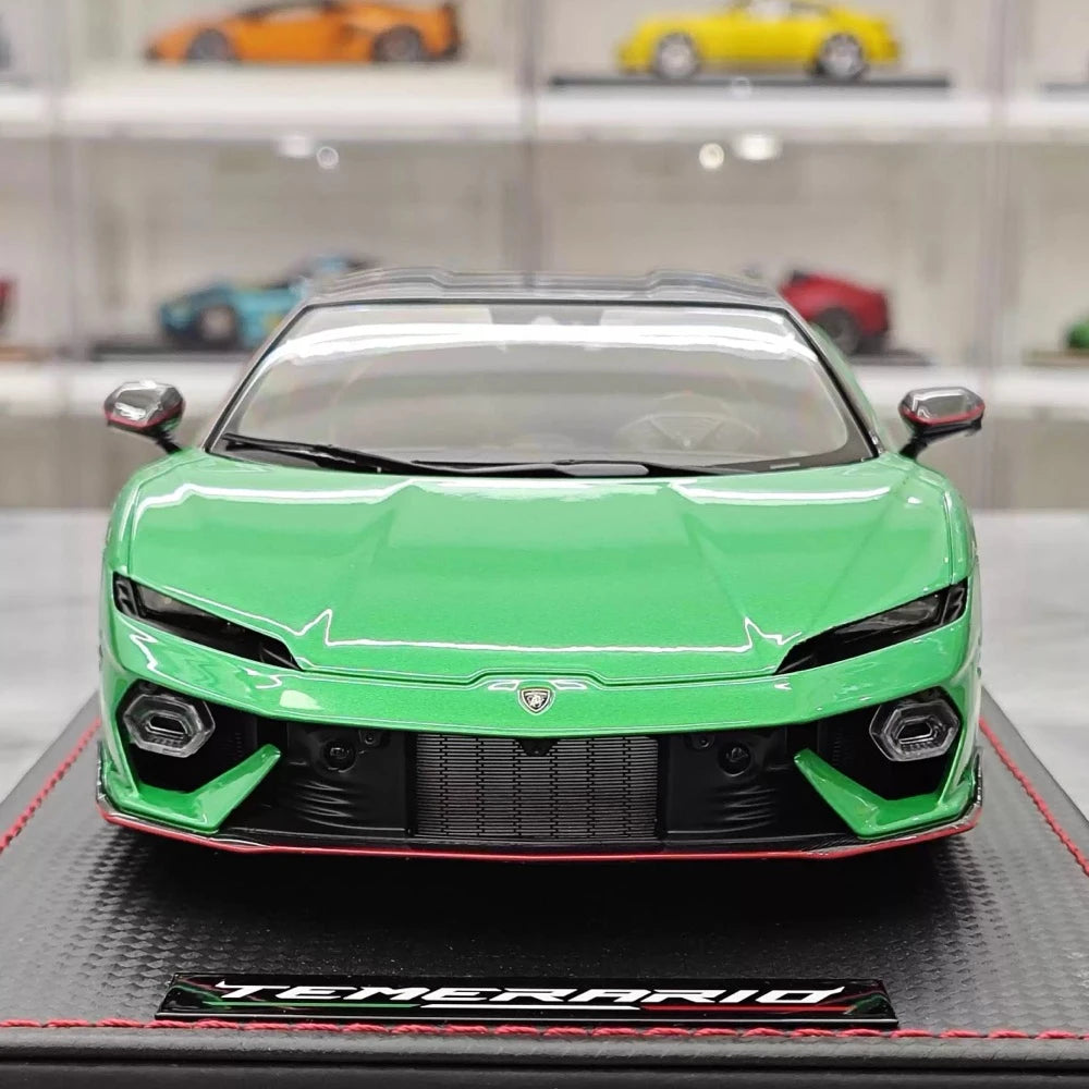 [MR Collection] 1:18 Lamborghini 2025 Temerario Green Model Car Resin