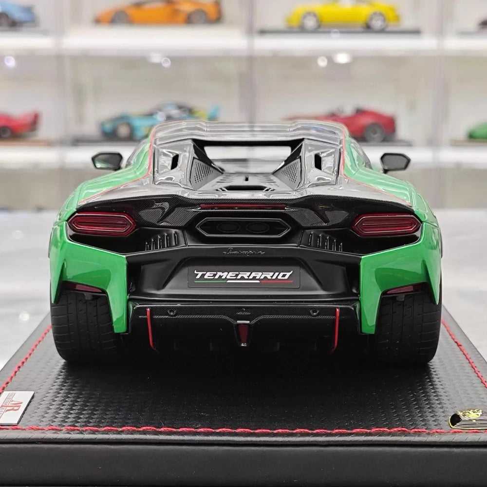 [MR Collection] 1:18 Lamborghini 2025 Temerario Green Model Car Resin