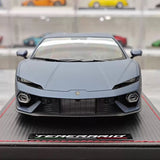 [MR Collection] 1:18 Lamborghini 2025 Temerario Matte Blue Model Car Resin
