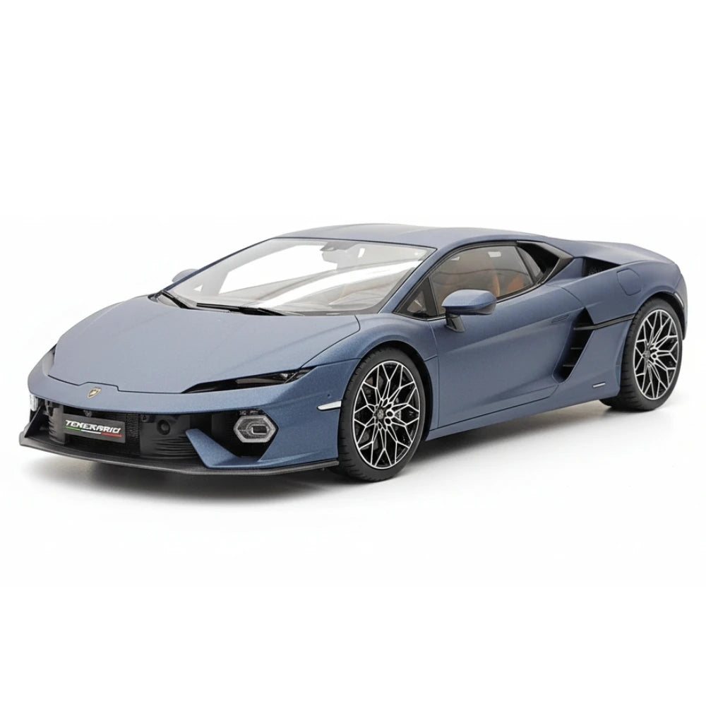 [MR collection] 1:18 Lamborghini 2025 Temerario mat bleu voiture miniature Resin