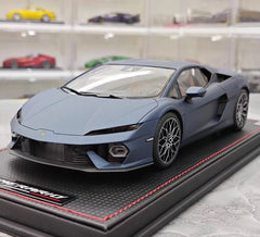 [MR collection] 1:18 Lamborghini 2025 Temerario mat bleu voiture miniature Resin