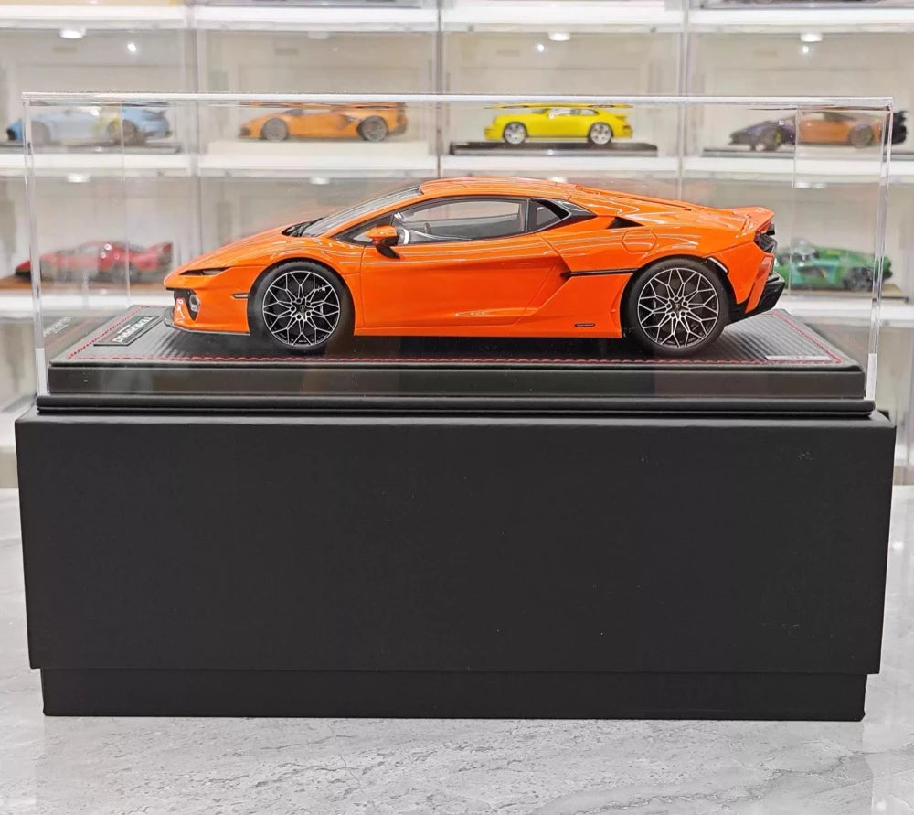 [MR Collection] 1:18 Lamborghini 2025 Temerario Orange Model Car Resin