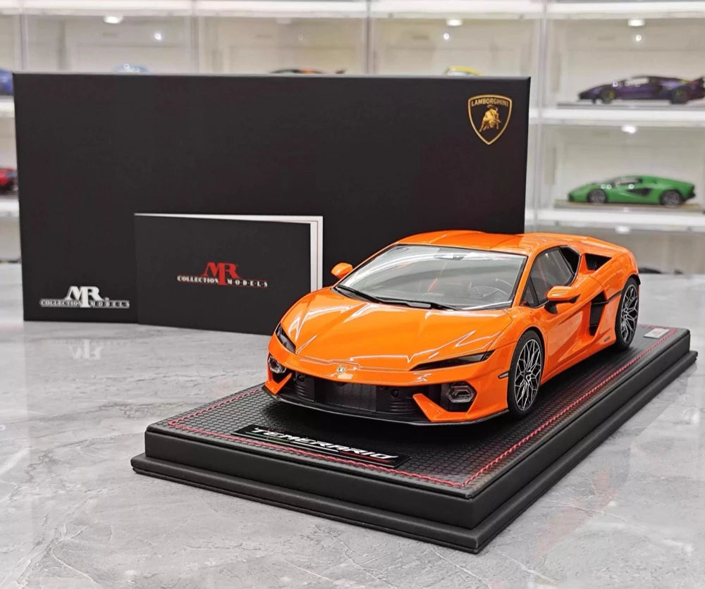 [MR Collection] 1:18 Lamborghini 2025 Temerario Orange Model Car Resin