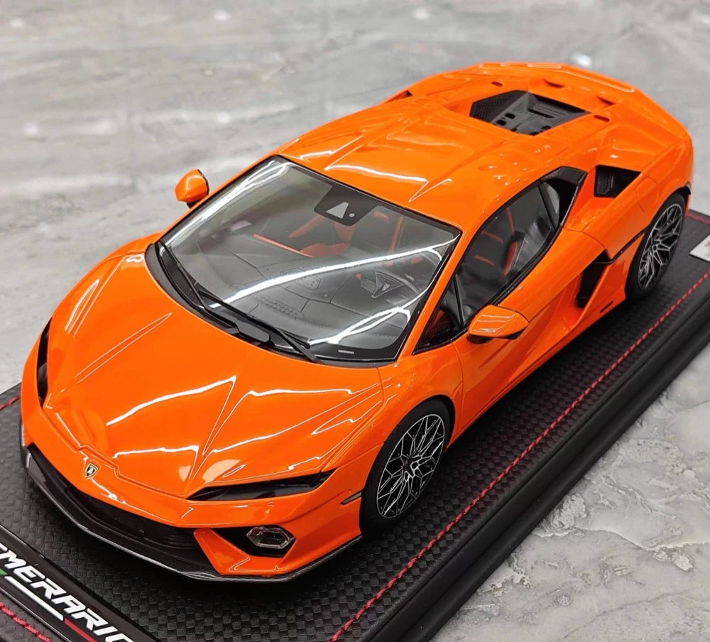 [MR collection] 1:18 Lamborghini 2025 Temerario orange voiture miniature Resin