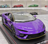 [MR Collection] 1:18 Lamborghini 2025 Temerario Purple Model Car Resin