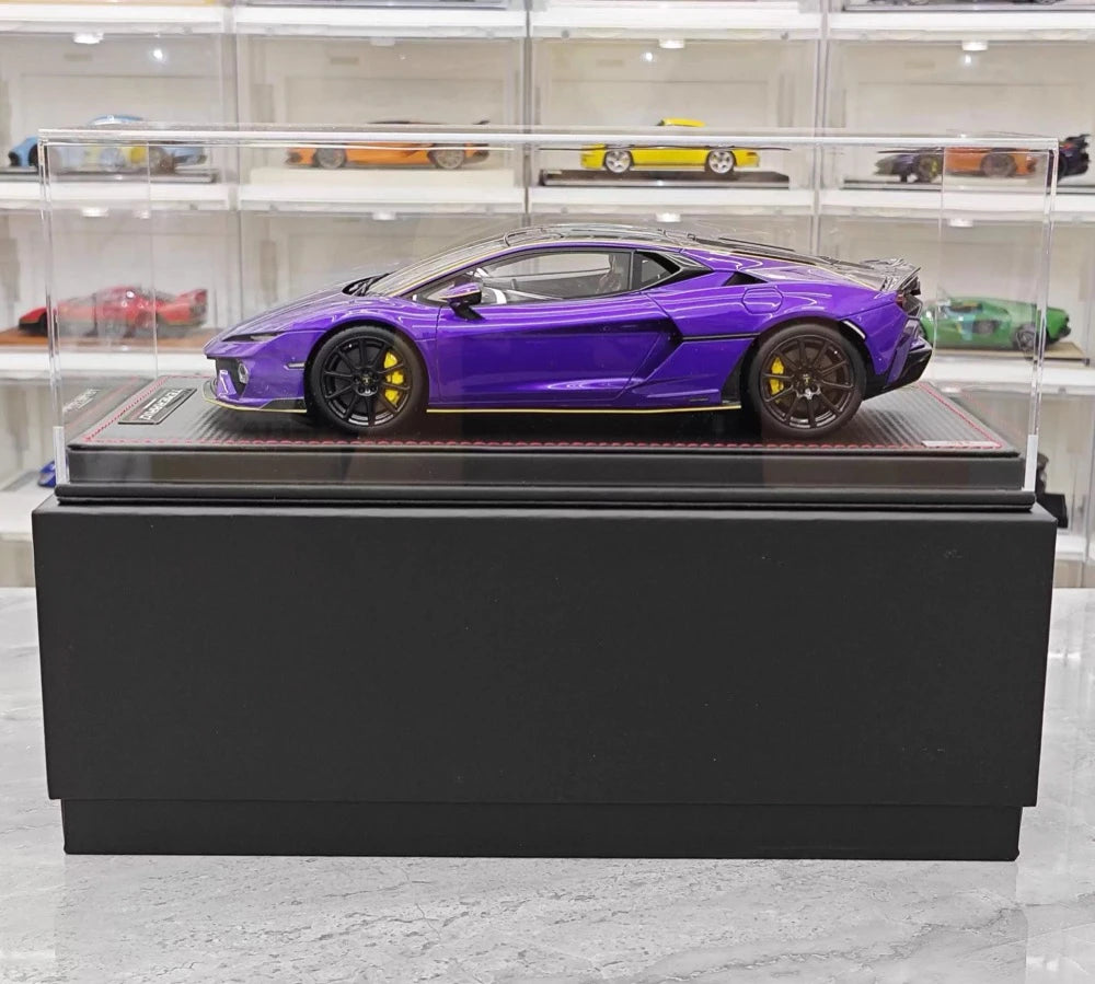 [MR Collection] 1:18 Lamborghini 2025 Temerario Purple Model Car Resin