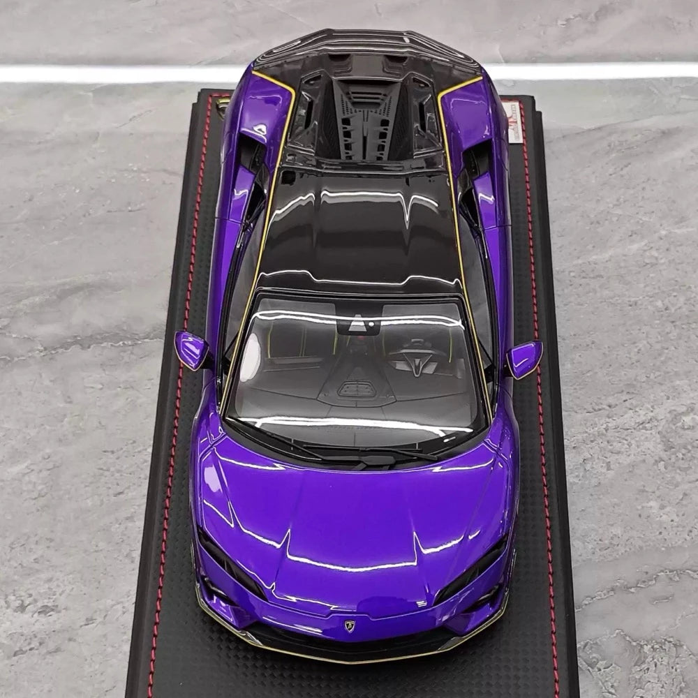 [MR Collection] 1:18 Lamborghini 2025 Temerario Purple Model Car Resin