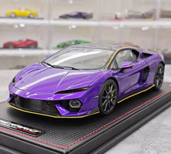 [MR Collection] 1:18 Lamborghini 2025 Temerario Purple Model Car Resin
