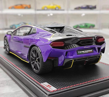 [MR Collection] 1:18 Lamborghini 2025 Temerario Purple Model Car Resin