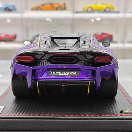 [MR Collection] 1:18 Lamborghini 2025 Temerario Purple Model Car Resin