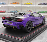 [MR Collection] 1:18 Lamborghini 2025 Temerario Purple Model Car Resin