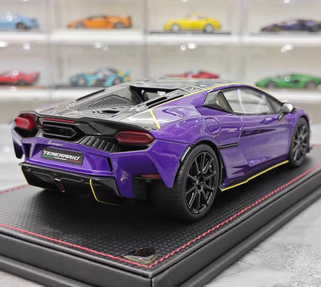 [MR Collection] 1:18 Lamborghini 2025 Temerario Purple Model Car Resin