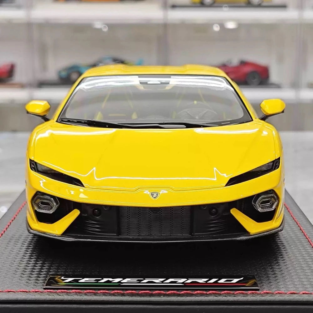 [MR Collection] 1:18 Lamborghini 2025 Temerario Yellow Model Car Resin