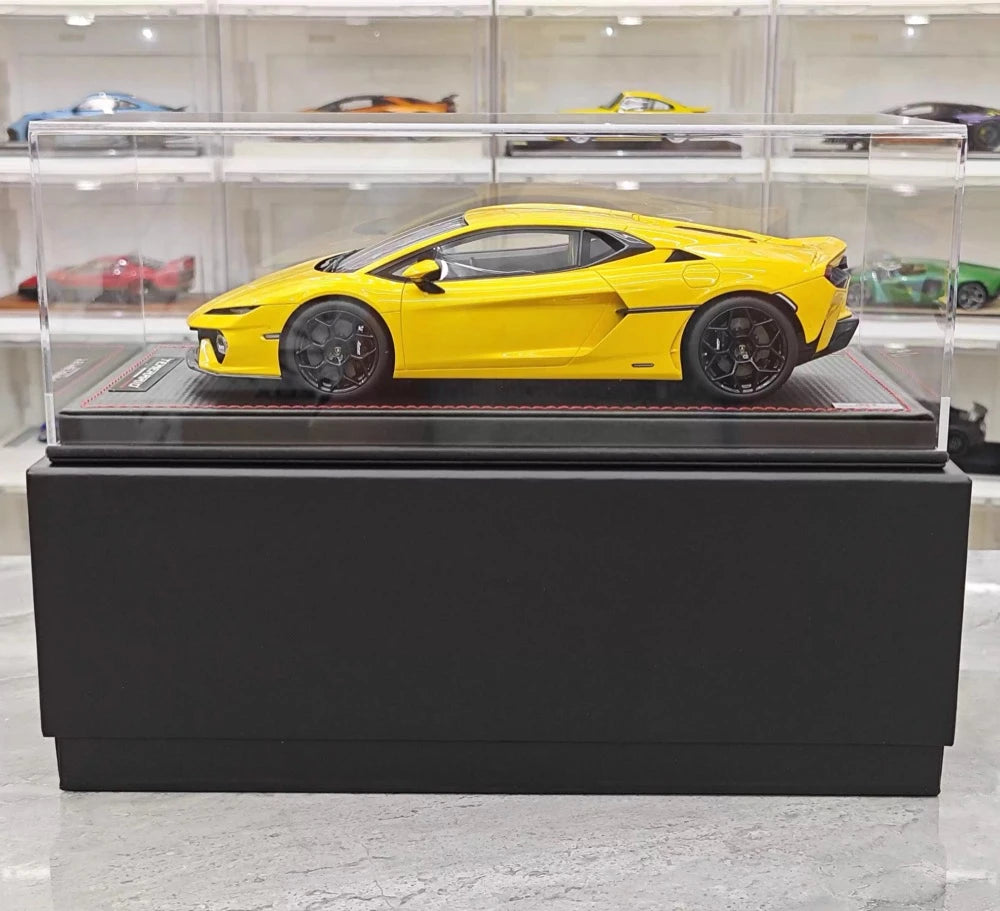 [MR Collection] 1:18 Lamborghini 2025 Temerario Yellow Model Car Resin
