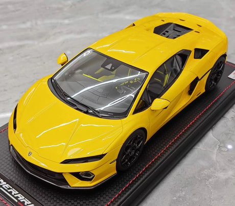 [MR Collection] 1:18 Lamborghini 2025 Temerario Yellow Model Car Resin