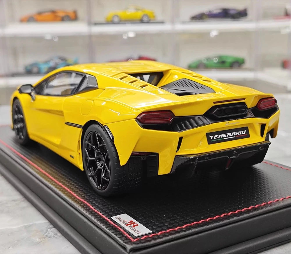 [MR Collection] 1:18 Lamborghini 2025 Temerario Yellow Model Car Resin