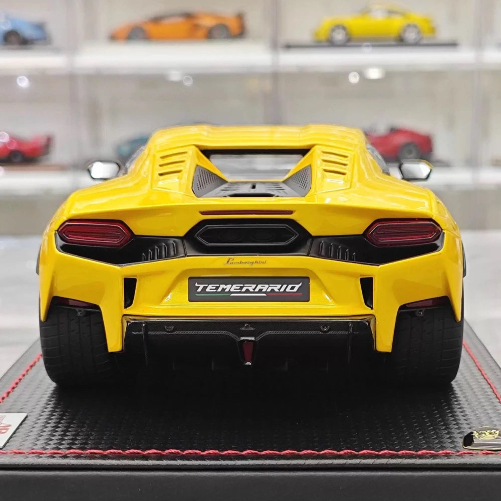 [MR Collection] 1:18 Lamborghini 2025 Temerario Yellow Model Car Resin