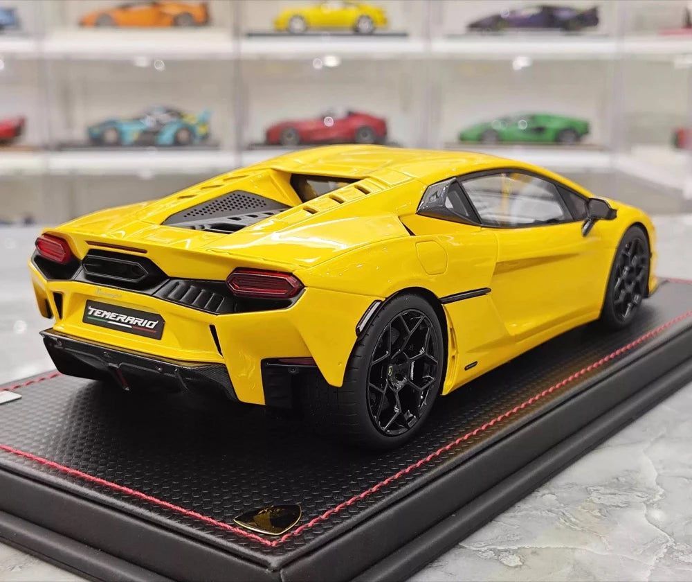 [MR Collection] 1:18 Lamborghini 2025 Temerario Yellow Model Car Resin