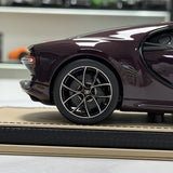 MR Kokoelma Bugatti 2016 Chiron Purple 1:18 – keräilyhartsimallihartsi (MR Collection)